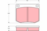TRW Комплект тормозных колодок, дисковый тормоз GDB637