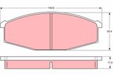 TRW Комплект тормозных колодок, дисковый тормоз GDB747