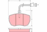TRW Комплект тормозных колодок, дисковый тормоз GDB759
