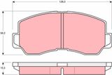 TRW Комплект тормозных колодок, дисковый тормоз GDB785