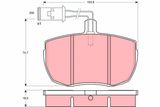 TRW Комплект тормозных колодок, дисковый тормоз GDB789