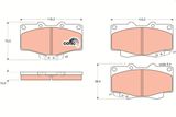 TRW Комплект тормозных колодок, дисковый тормоз GDB797
