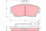 TRW Комплект тормозных колодок, дисковый тормоз GDB851
