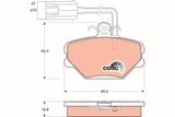 TRW Комплект тормозных колодок, дисковый тормоз GDB852