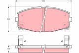 TRW Комплект тормозных колодок, дисковый тормоз GDB880