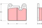 TRW Комплект тормозных колодок, дисковый тормоз GDB919