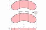 TRW Комплект тормозных колодок, дисковый тормоз GDB950