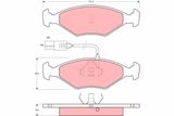 TRW Комплект тормозных колодок, дисковый тормоз GDB960