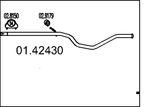 MTS Avgasrör 01.42430