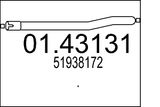 MTS Avgasrör 01.43131