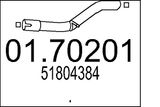 MTS Avgasrör 01.70201