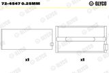 GLYCO Kloķvārpstas gultnis 72-4547 0.25mm