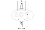 SCT - MANNOL Топливный фильтр ST 337