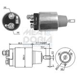 MEAT & DORIA Solenoid, startmotor 46109