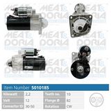MEAT & DORIA Startmotor 5010185
