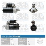 MEAT & DORIA Startmotor 5010346