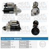 MEAT & DORIA Startmotor 5010475