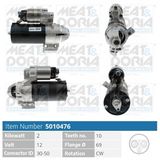 MEAT & DORIA Startmotor 5010476