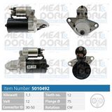 MEAT & DORIA Startmotor 5010492