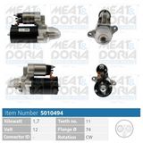 MEAT & DORIA Startmotor 5010494