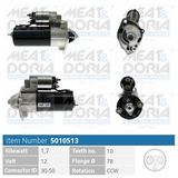MEAT & DORIA Startmotor 5010513