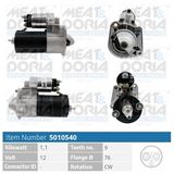 MEAT & DORIA Startmotor 5010540