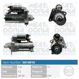 MEAT & DORIA Startmotor 5014010