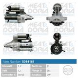 MEAT & DORIA Startmotor 5014161