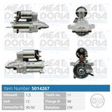 MEAT & DORIA Startmotor 5014267