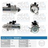 MEAT & DORIA Startmotor 5033914