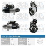 MEAT & DORIA Startmotor 5035104