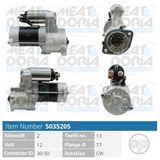 MEAT & DORIA Startmotor 5035205