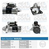 MEAT & DORIA Startmotor 5035252