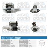 MEAT & DORIA Startmotor 5035264