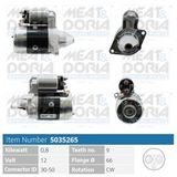 MEAT & DORIA Startmotor 5035265