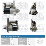 MEAT & DORIA Startmotor 5035747