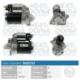 MEAT & DORIA Startmotor 5035751