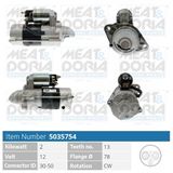 MEAT & DORIA Startmotor 5035754