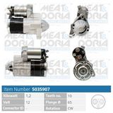 MEAT & DORIA Startmotor 5035907