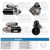 MEAT & DORIA Startmotor 5035994