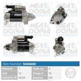 MEAT & DORIA Startmotor 5040600