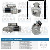 MEAT & DORIA Startmotor 5050825