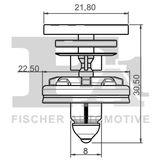 FA1 Комплект клип, внутренняя отделка салона 11-40022.5