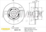 FREMAX Тормозной диск BD-0118