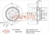 FREMAX Тормозной диск BD-1974