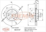 FREMAX Тормозной диск BD-3107