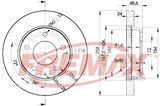 FREMAX Тормозной диск BD-3258