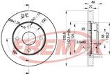 FREMAX Тормозной диск BD-3265