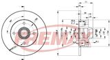 FREMAX Тормозной диск BD-3393