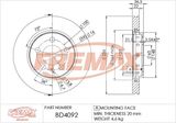 FREMAX Тормозной диск BD-4092